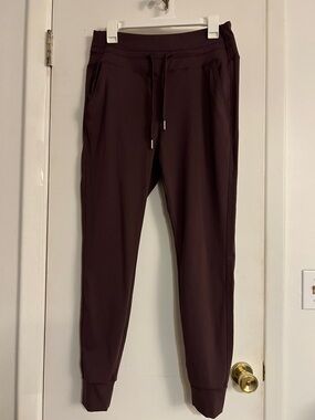 Women’s Slim Fit Jogger Pants in Deep Plum